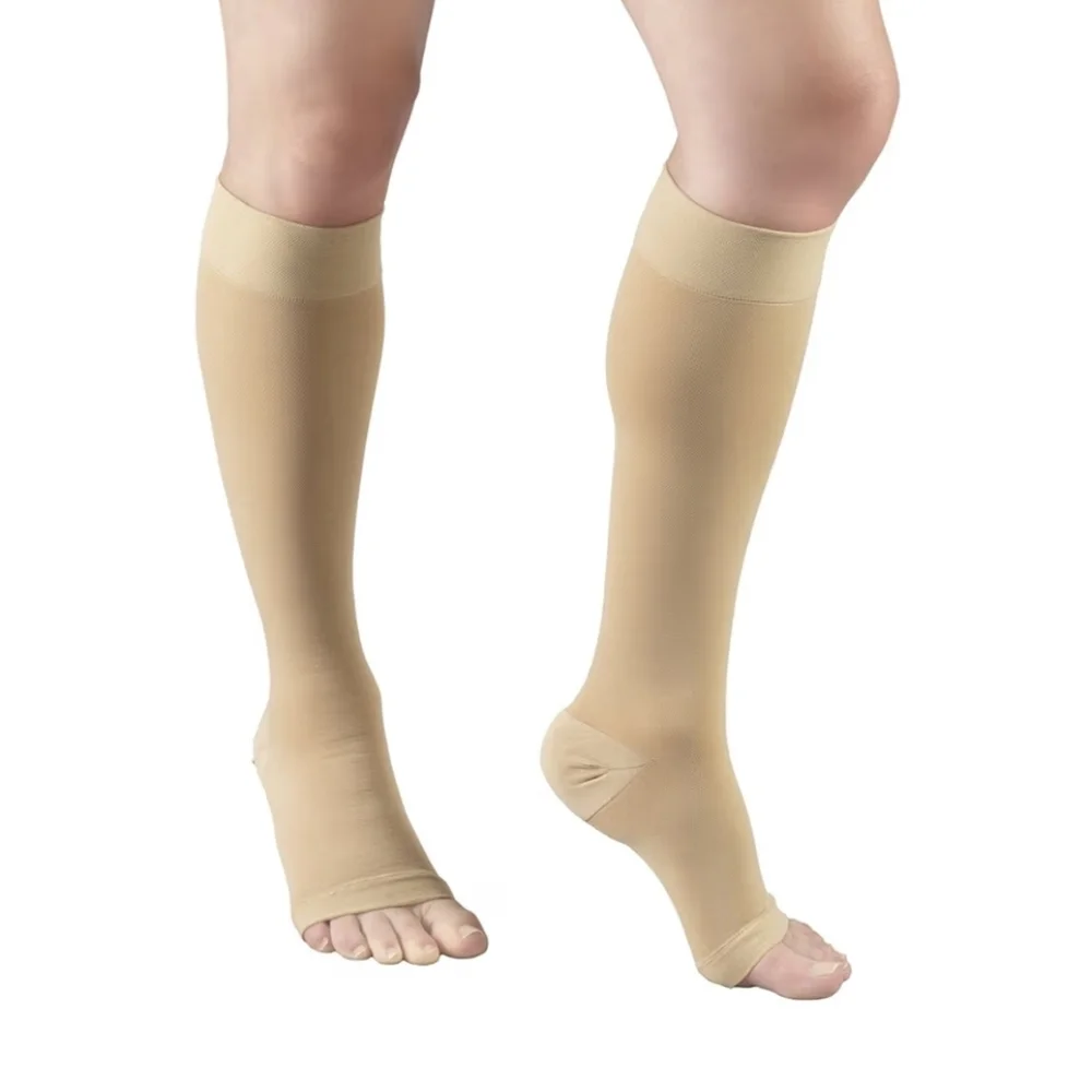 🚨 TruForm Leg Health Medical Compression Stockings Open Toe Men/Women - NIB